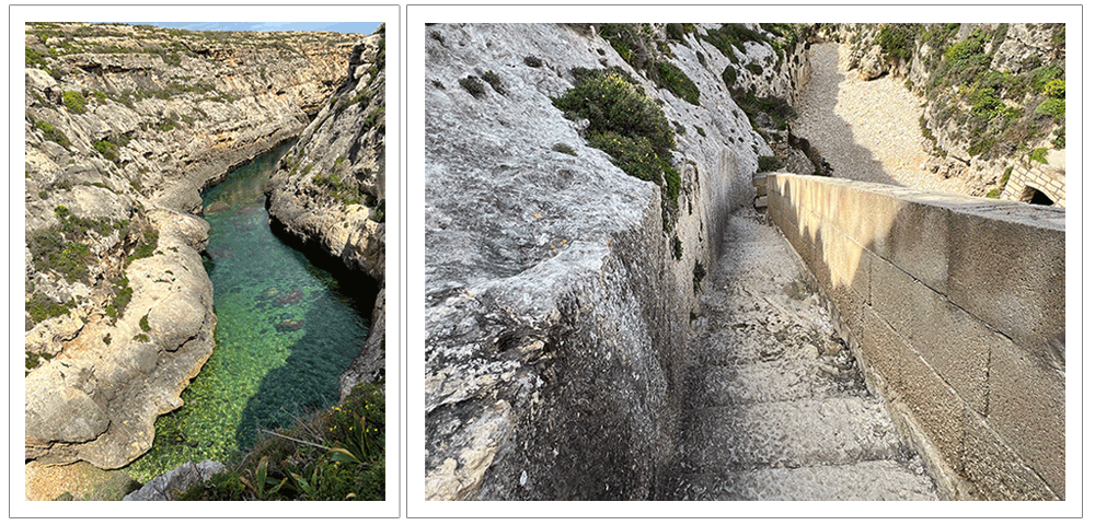 エメラルドグリーンの透き通った入江が続くアースリー・バレー